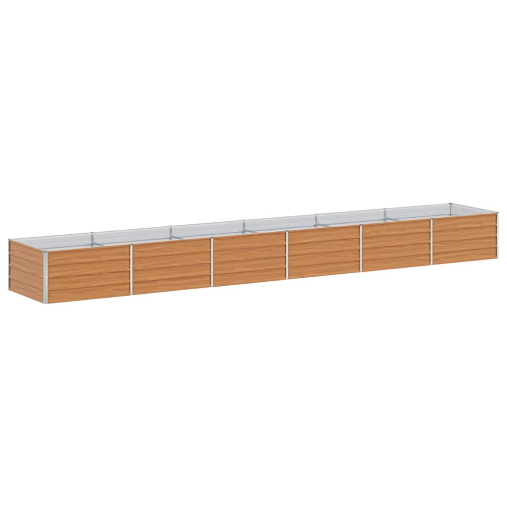 vidaXL Podniesiona rabata ogrodowa Jasny Brąz 480 x 80 x 45 cm