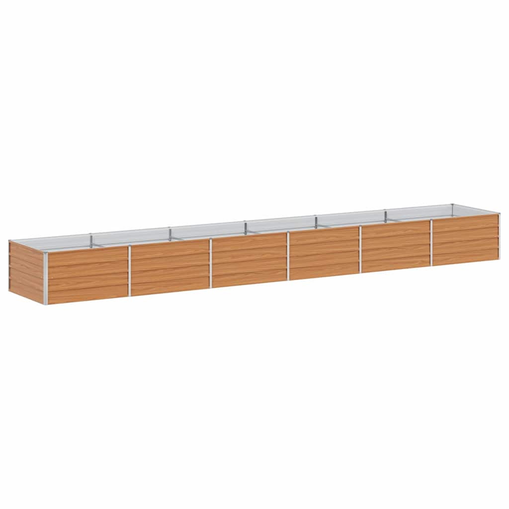 vidaXL Podniesiona rabata ogrodowa Jasny Brąz 480 x 80 x 45 cm