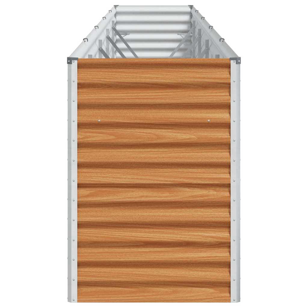vidaXL Podniesiona rabata ogrodowa 485 x 50 x 68 cm Stal Galwanizowana
