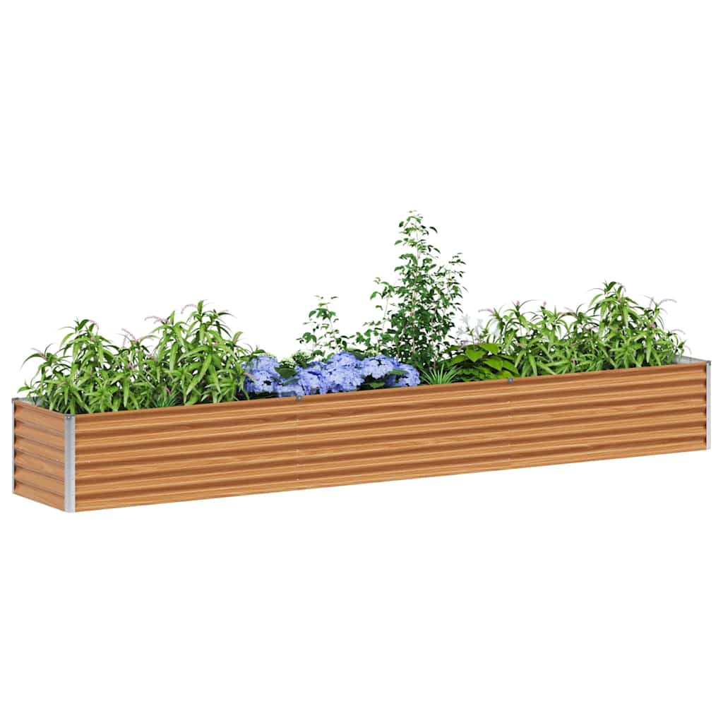 vidaXL Podniesiona rabata ogrodowa 290 x 50 x 36 cm Stal Galwanizowana