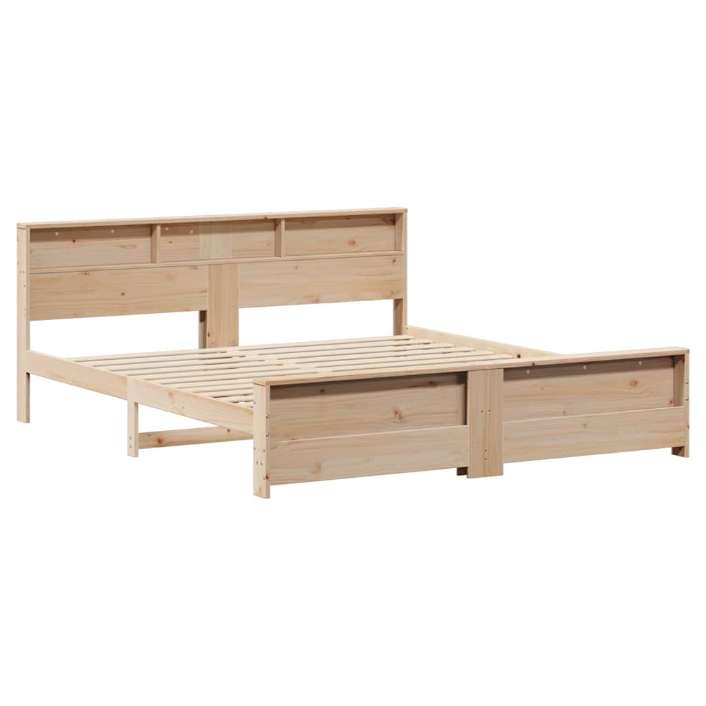 vidaXL Ramka łóżka Brązowy 200 x 200 cm Materiał drewnopochodny