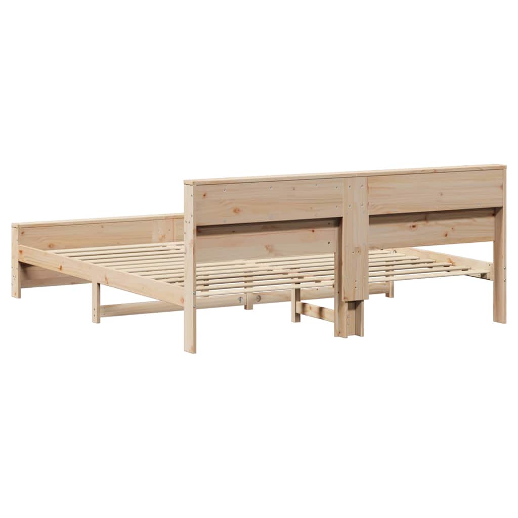 vidaXL Ramka łóżka Brązowy 200 x 200 cm Materiał drewnopochodny
