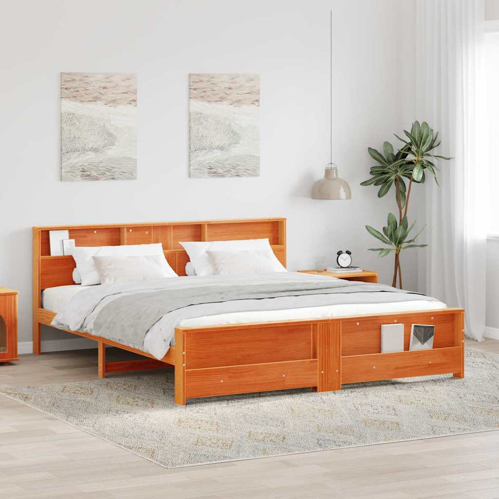 vidaXL Ramka łóżka Woskowy Brąz 180 x 200 cm Materiał drewnopochodny