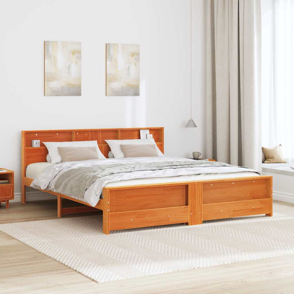 vidaXL Ramka łóżka Woskowy Brąz 180 x 200 cm Materiał drewnopochodny
