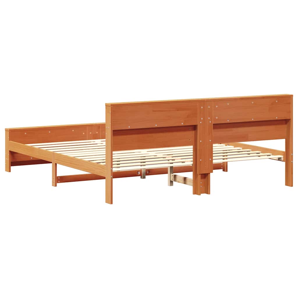 vidaXL Ramka łóżka Woskowy Brąz 180 x 200 cm Materiał drewnopochodny