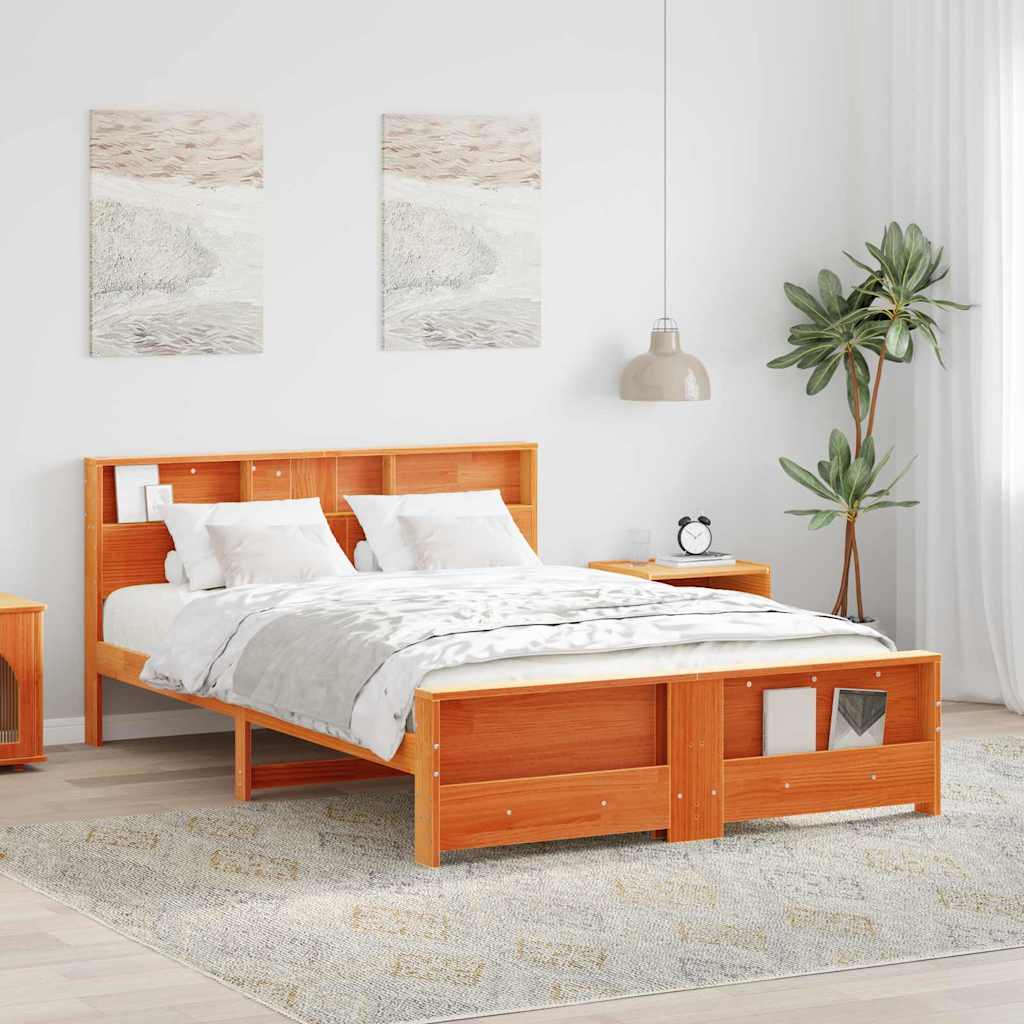 vidaXL Ramka łóżka Woskowy Brąz 160 x 200 cm Materiał drewnopochodny