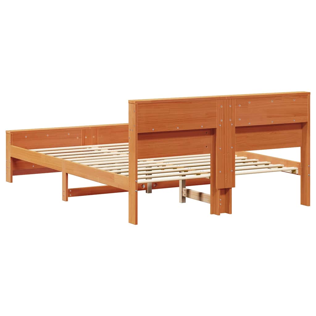 vidaXL Ramka łóżka Woskowy Brąz 160 x 200 cm Materiał drewnopochodny