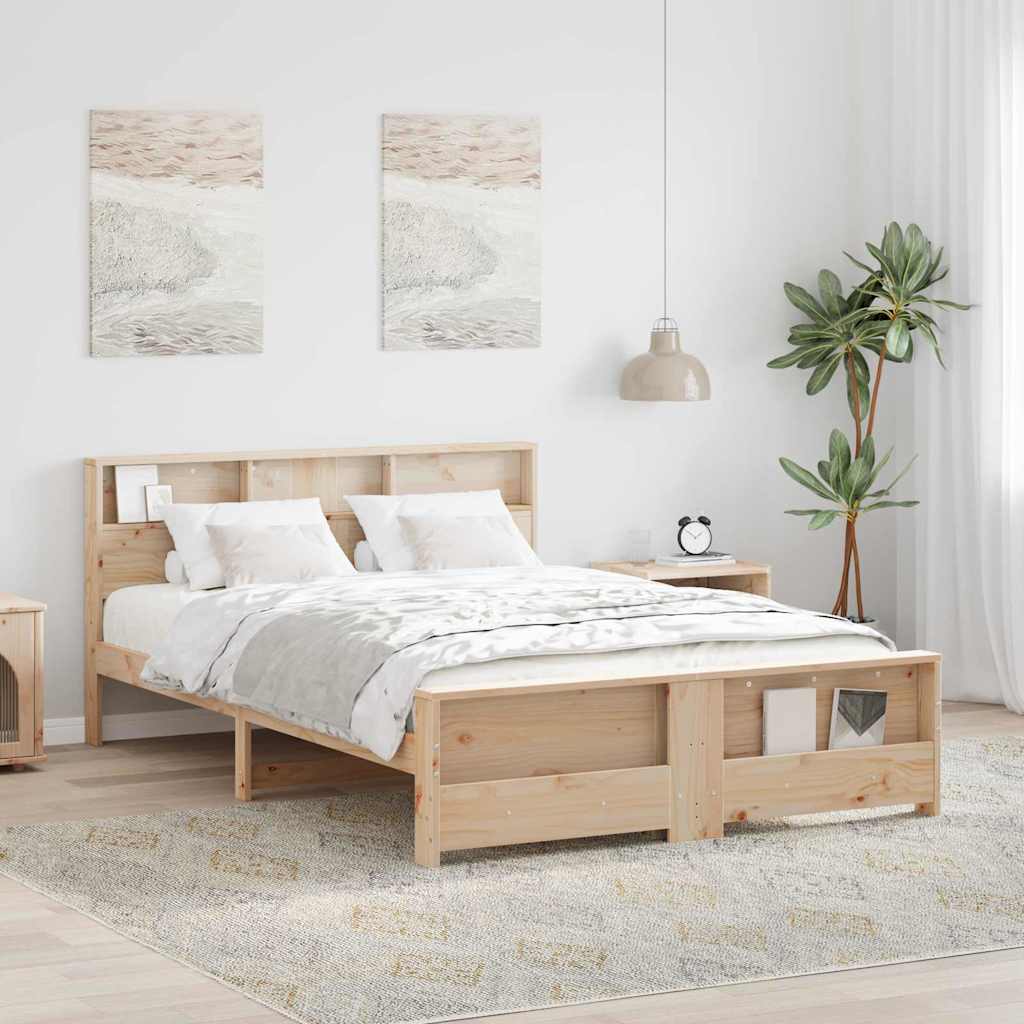 vidaXL Ramka łóżka Brązowy 150 x 200 cm Materiał drewnopochodny