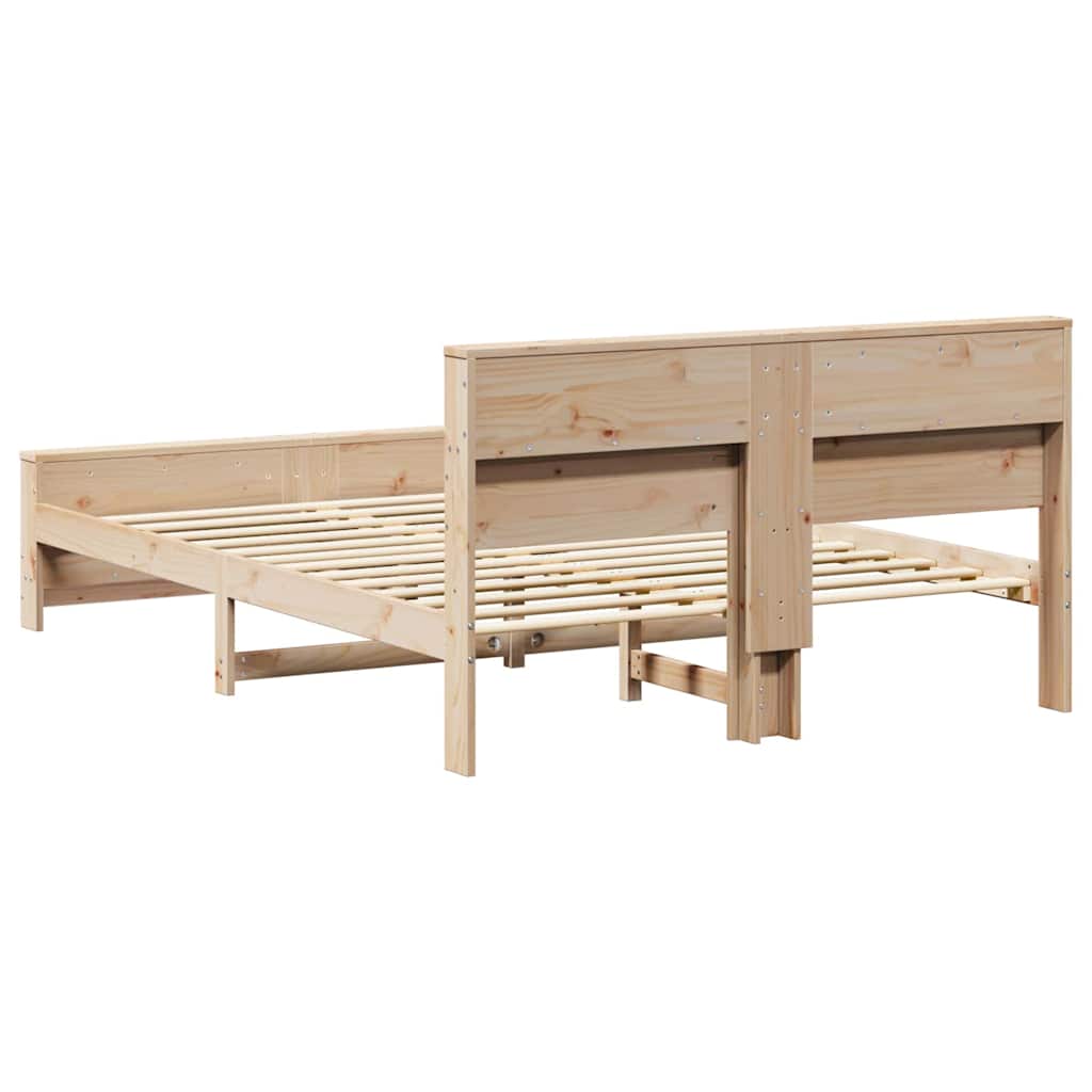 vidaXL Ramka łóżka Brązowy 150 x 200 cm Materiał drewnopochodny