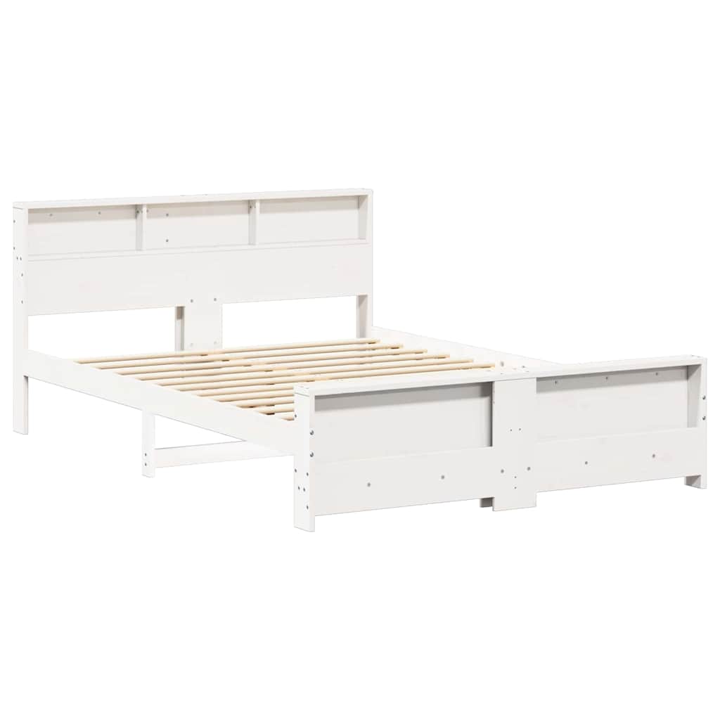 vidaXL Ramka łóżka Biały 150 x 200 cm Materiał drewnopochodny