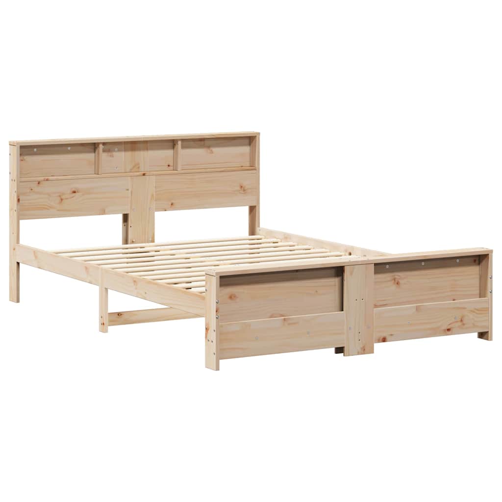 vidaXL Ramka łóżka Brązowy 140 x 200 cm Materiał drewnopochodny