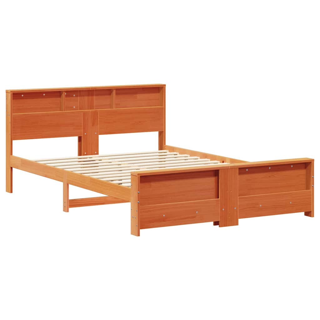 vidaXL Ramka łóżka Woskowy Brąz 140 x 200 cm Materiał drewnopochodny