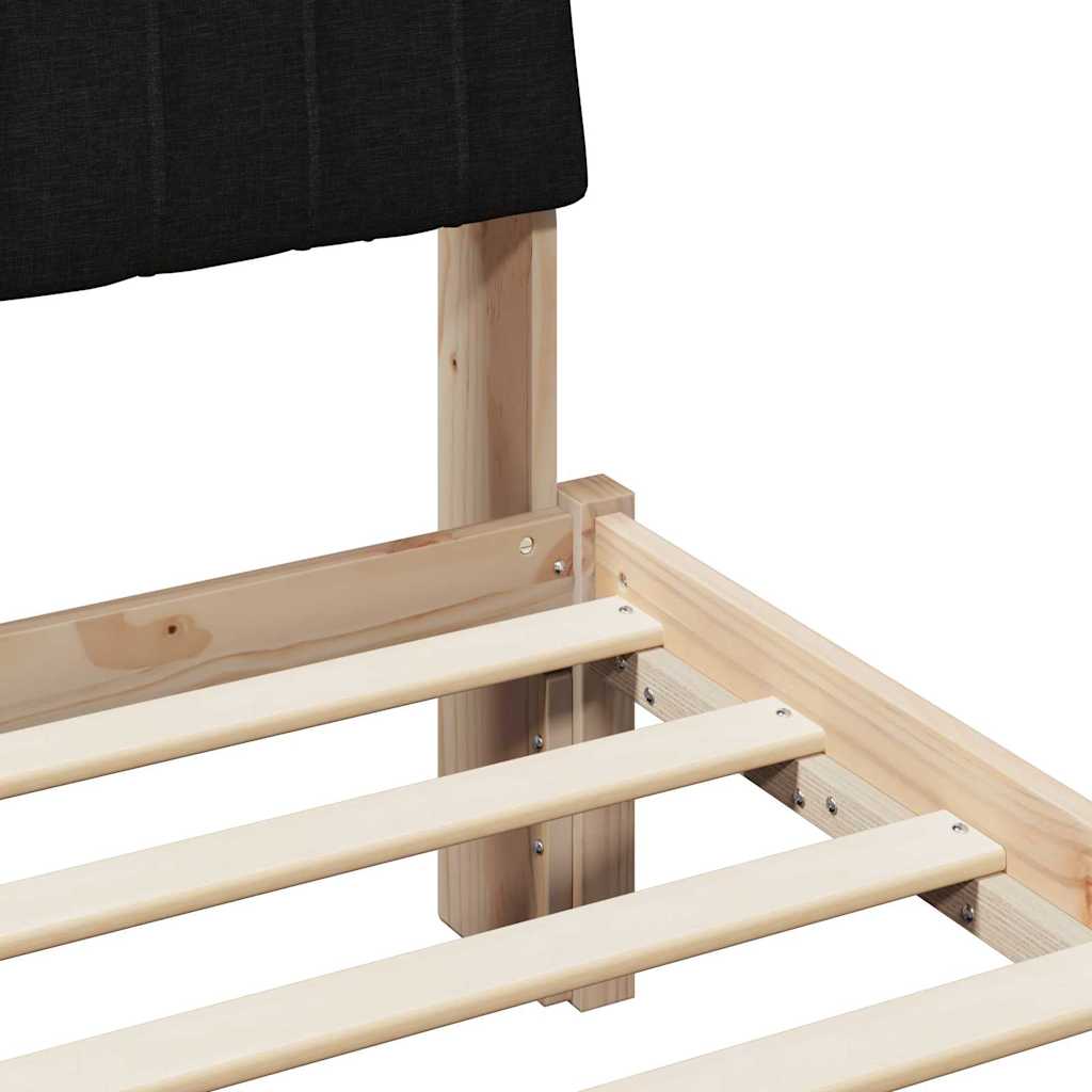 vidaXL Ramka łóżka Brązowy 200 x 200 cm Lite drewno sosnowe