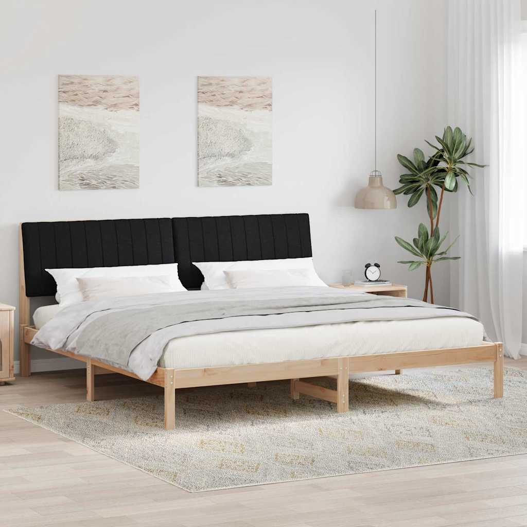 vidaXL Ramka łóżka Brązowy 200 x 200 cm Lite drewno sosnowe