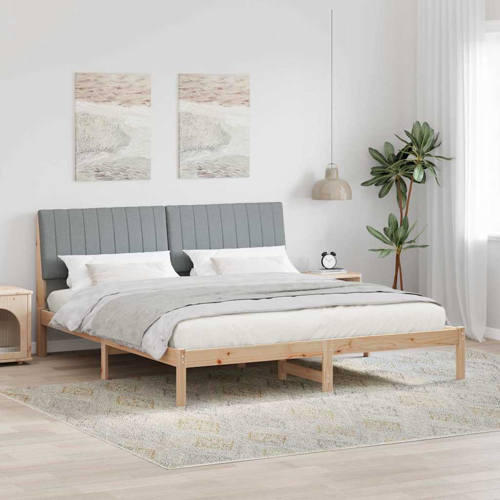 vidaXL Ramka łóżka Brązowy 180 x 200 cm Lite drewno sosnowe