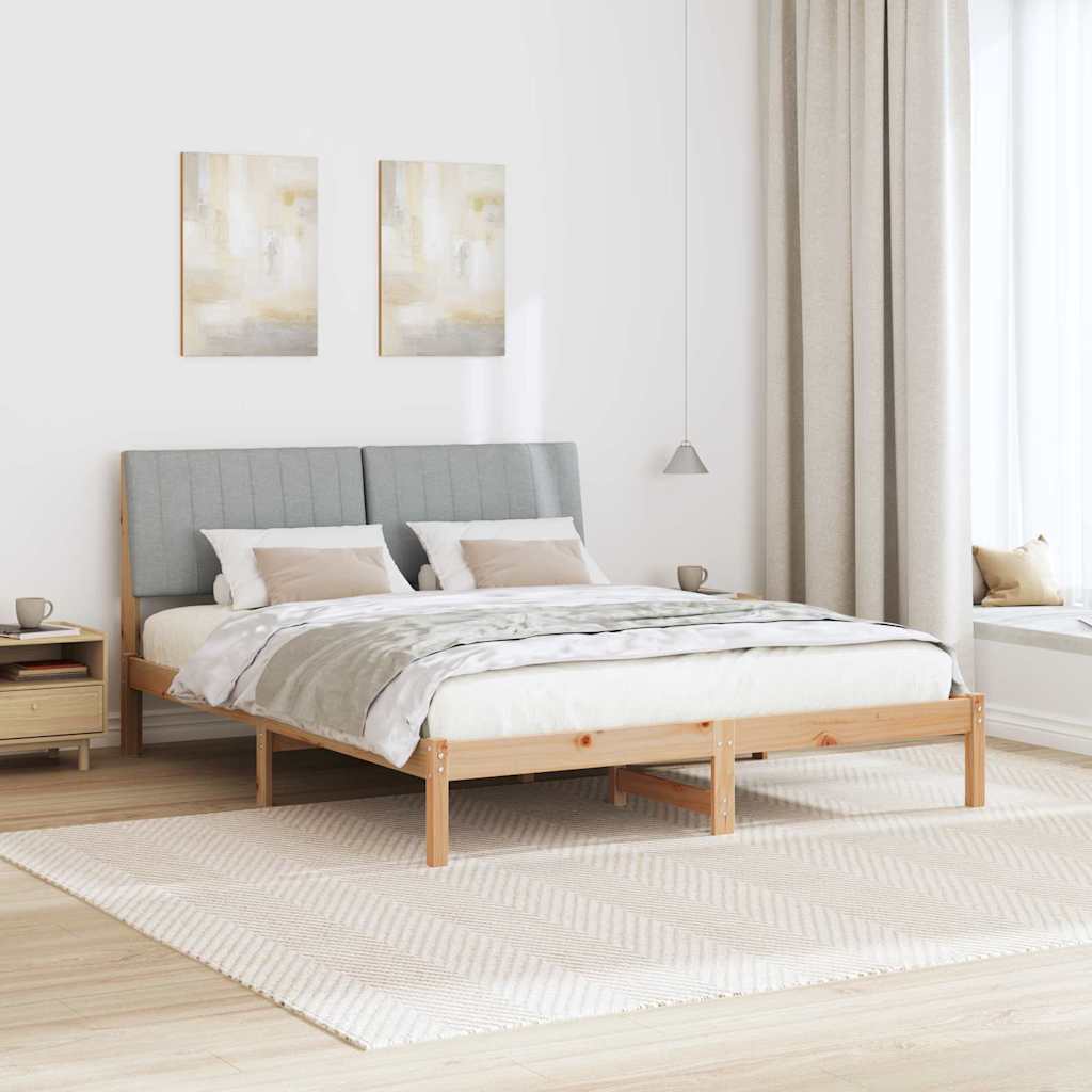 vidaXL Ramka łóżka Brązowy 180 x 200 cm Lite drewno sosnowe