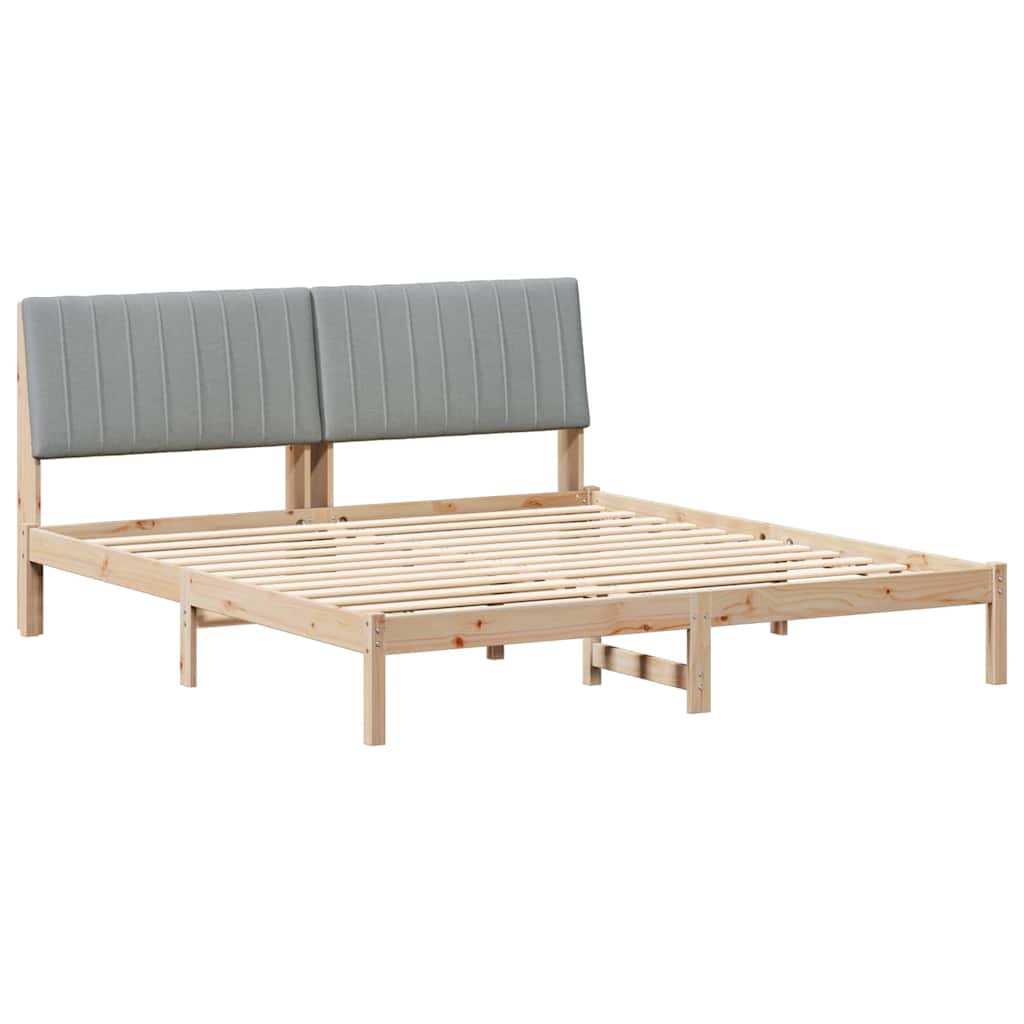 vidaXL Ramka łóżka Brązowy 180 x 200 cm Lite drewno sosnowe
