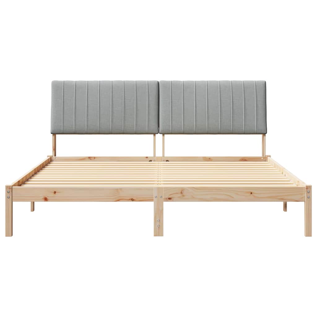 vidaXL Ramka łóżka Brązowy 180 x 200 cm Lite drewno sosnowe