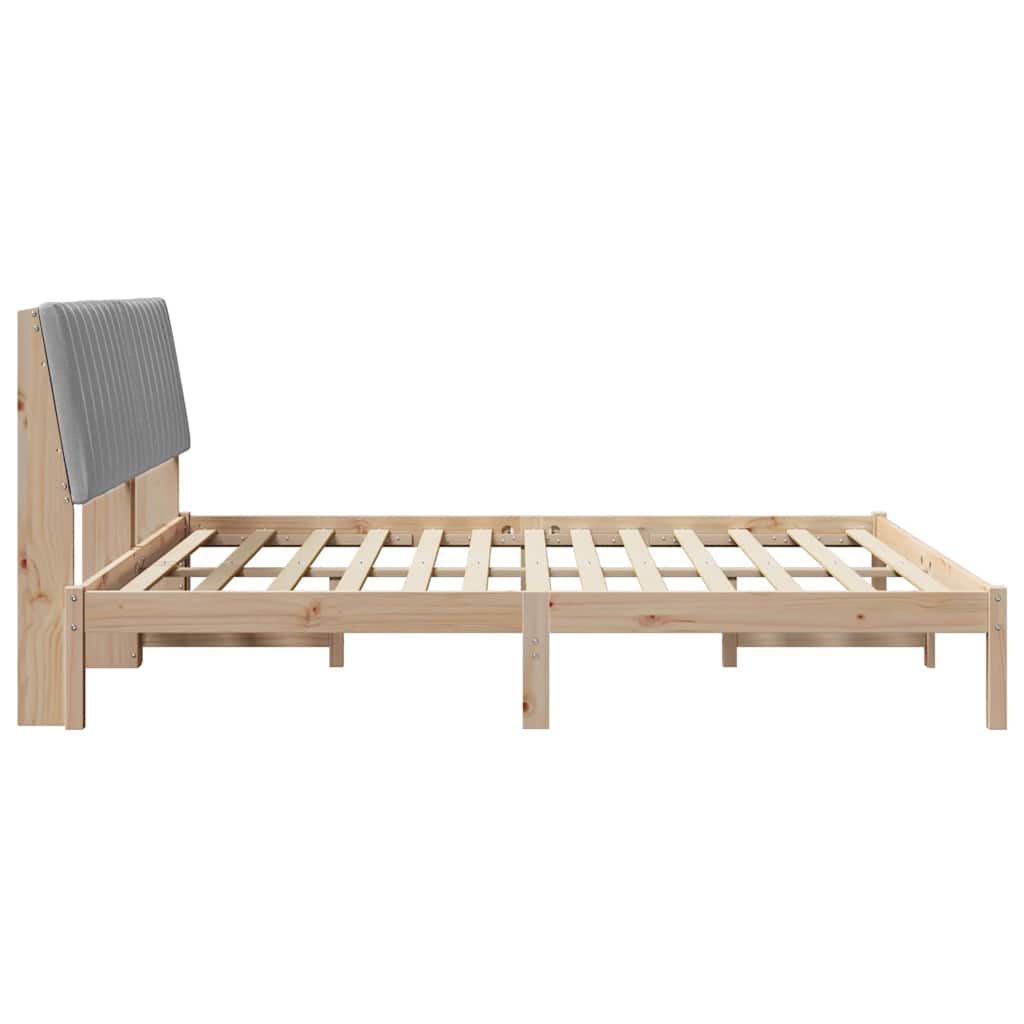 vidaXL Ramka łóżka Brązowy 180 x 200 cm Lite drewno sosnowe