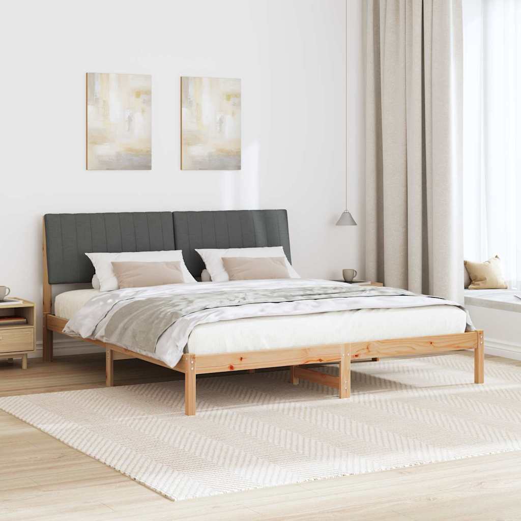 vidaXL Ramka łóżka Brązowy 180 x 200 cm Lite drewno sosnowe
