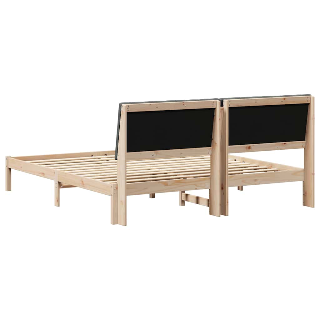 vidaXL Ramka łóżka Brązowy 180 x 200 cm Lite drewno sosnowe