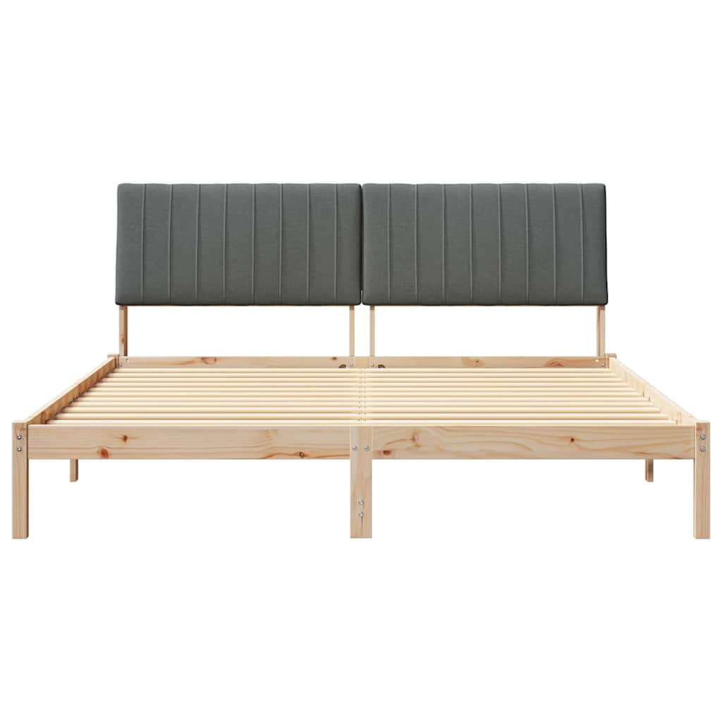 vidaXL Ramka łóżka Brązowy 180 x 200 cm Lite drewno sosnowe