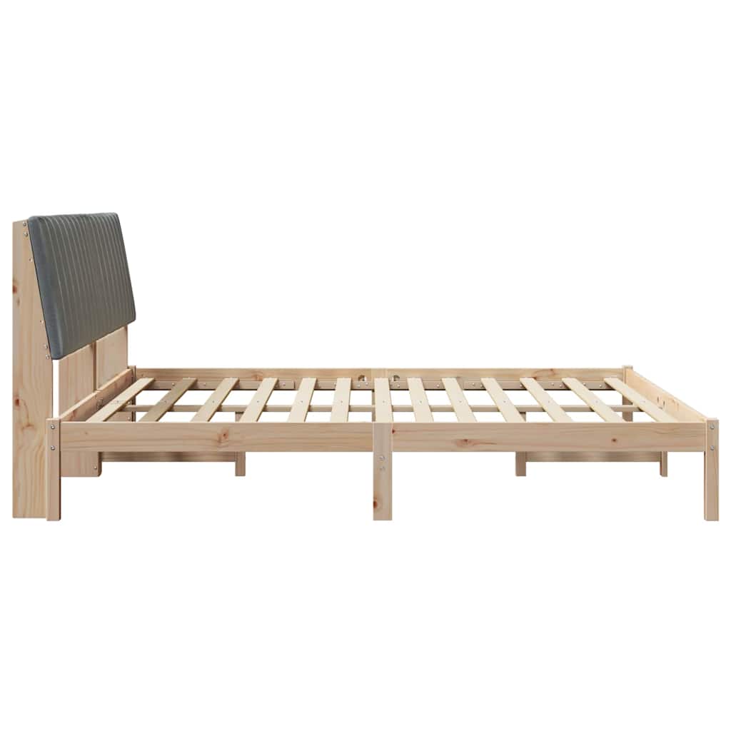 vidaXL Ramka łóżka Brązowy 180 x 200 cm Lite drewno sosnowe