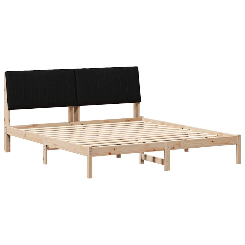 vidaXL Ramka łóżka Brązowy 180 x 200 cm Lite drewno sosnowe