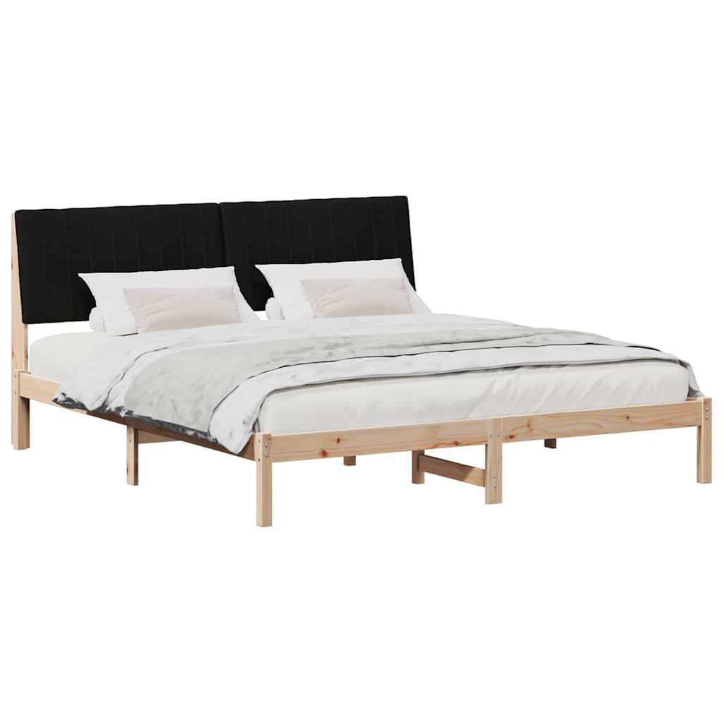 vidaXL Ramka łóżka Brązowy 180 x 200 cm Lite drewno sosnowe