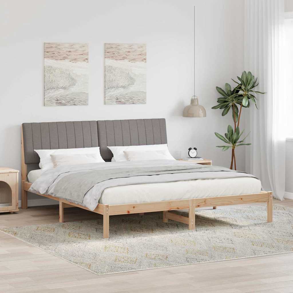 vidaXL Ramka łóżka Brązowy 180 x 200 cm Lite drewno sosnowe