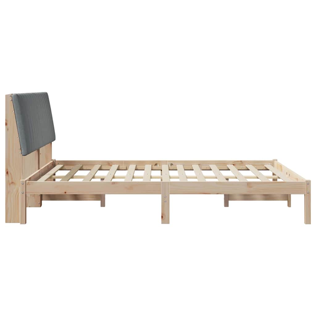 vidaXL Ramka łóżka Brązowy 150 x 200 cm Lite drewno sosnowe