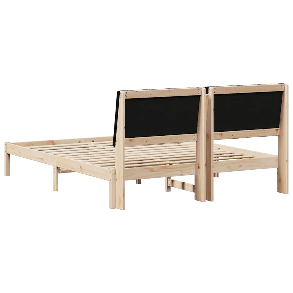 vidaXL Ramka łóżka Brązowy 150 x 200 cm Lite drewno sosnowe