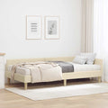 vidaXL Rama Łóżka Narożnego z Materacem 2 szt. Kremowy 90 x 190 cm