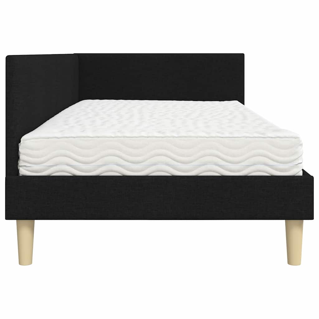 vidaXL Rama Łóżka Narożnego z Materacem Inny 2 pcs Zielony tkanina