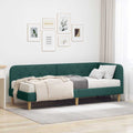 vidaXL Rama łóżka narożnego Ciemna zieleń 80 x 200 cm tkanina