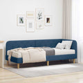 vidaXL Rama łóżka narożnego Niebieski 80 x 200 cm tkanina