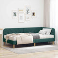 vidaXL Rama łóżka narożnego Ciemna zieleń 90 x 190 cm tkanina