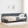 vidaXL Rama łóżka narożnego Ciemnoszary 90 x 190 cm Aksamit