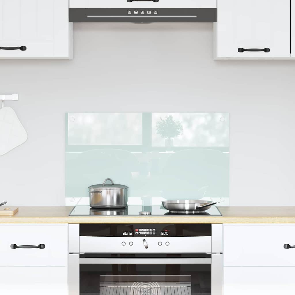 vidaXL Panel kuchenny Mleko 70 x 40 cm szkło hartowane