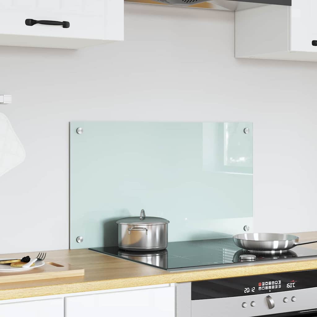 vidaXL Panel kuchenny Mleko 70 x 40 cm szkło hartowane