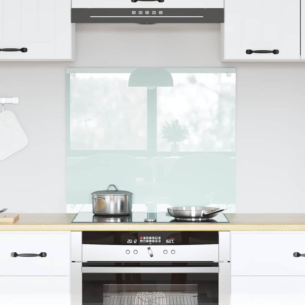 vidaXL Panel kuchenny Mleko 70 x 60 cm szkło hartowane