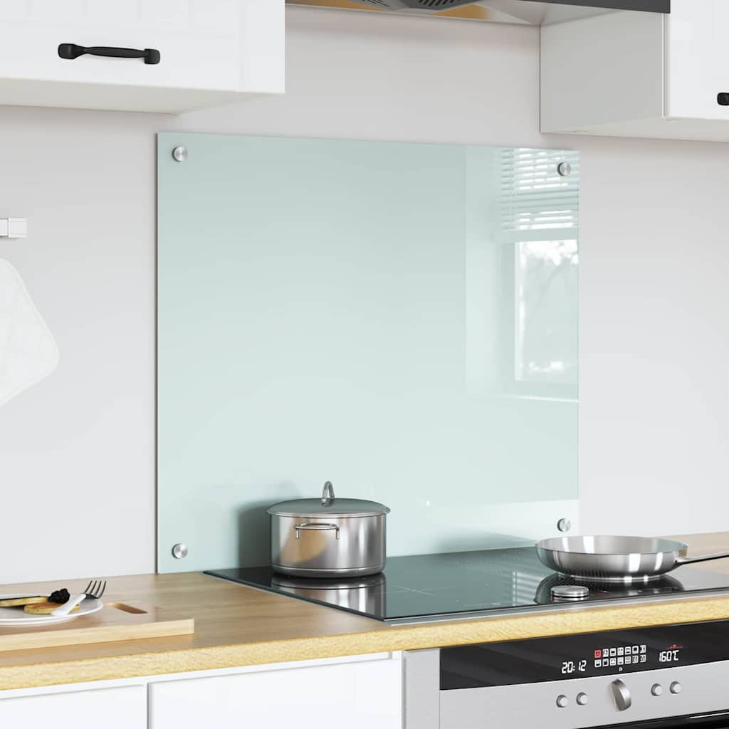 vidaXL Panel kuchenny Mleko 70 x 60 cm szkło hartowane