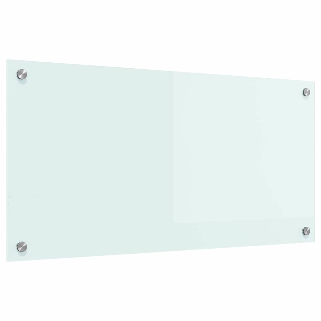 vidaXL Panel kuchenny Mleko 80 x 40 cm szkło hartowane