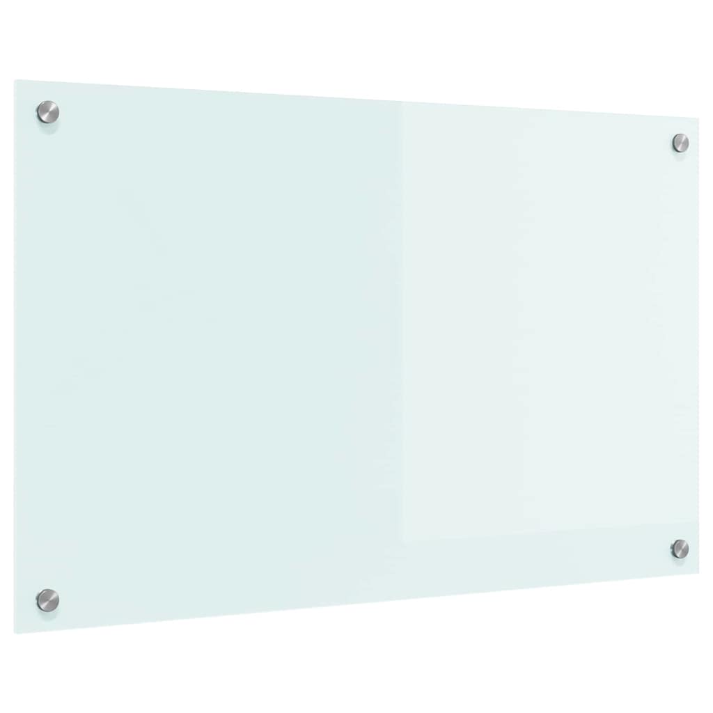 vidaXL Panel kuchenny Mleko 80 x 50 cm szkło hartowane