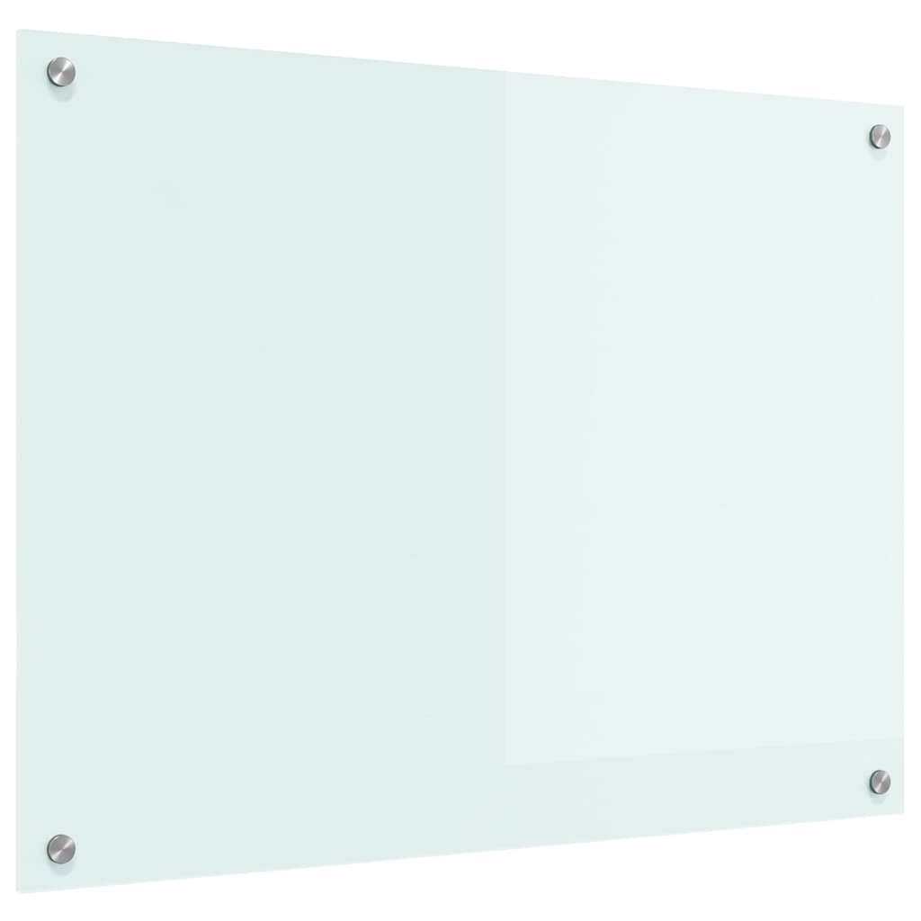vidaXL Panel kuchenny Mleko 80 x 60 cm szkło hartowane