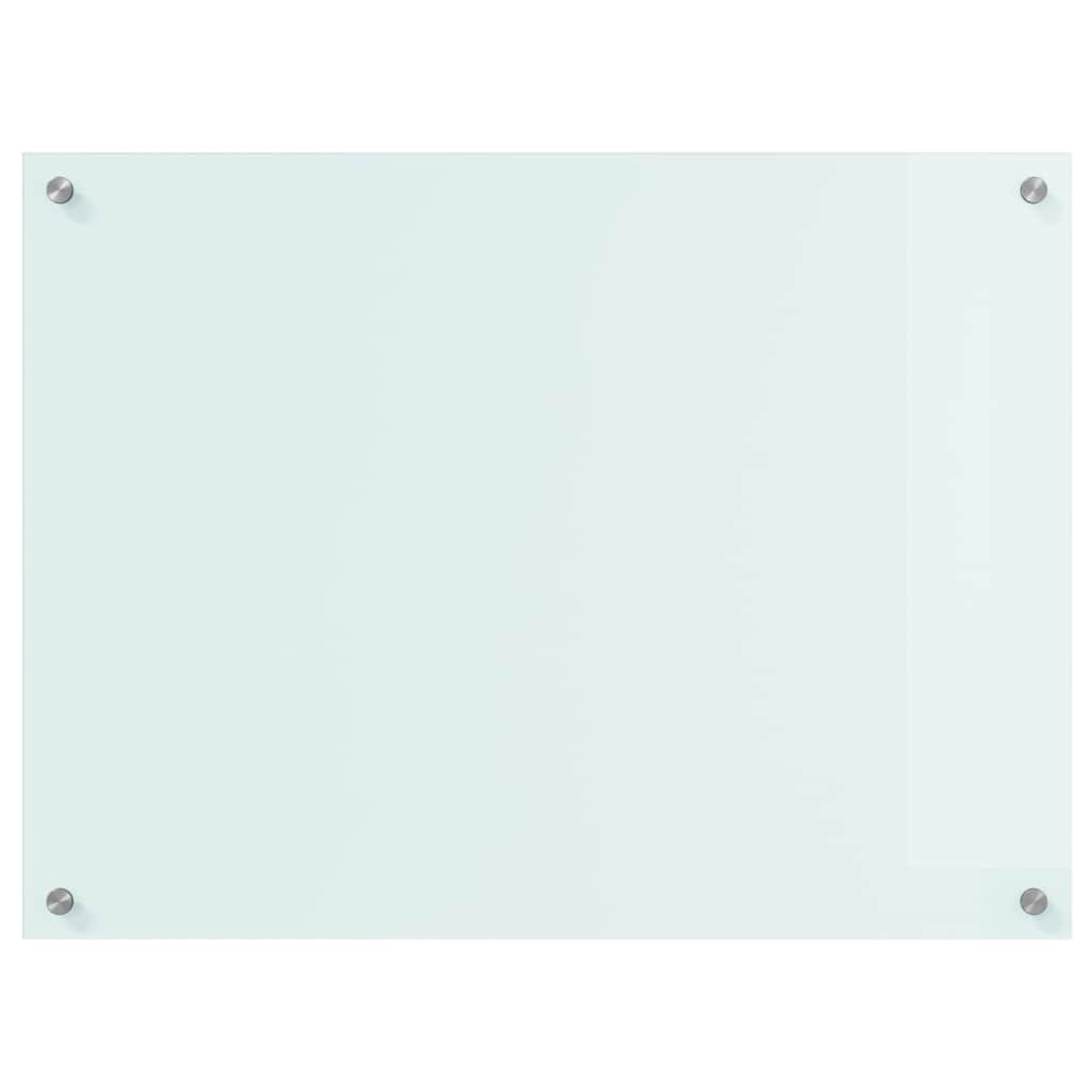 vidaXL Panel kuchenny Mleko 80 x 60 cm szkło hartowane