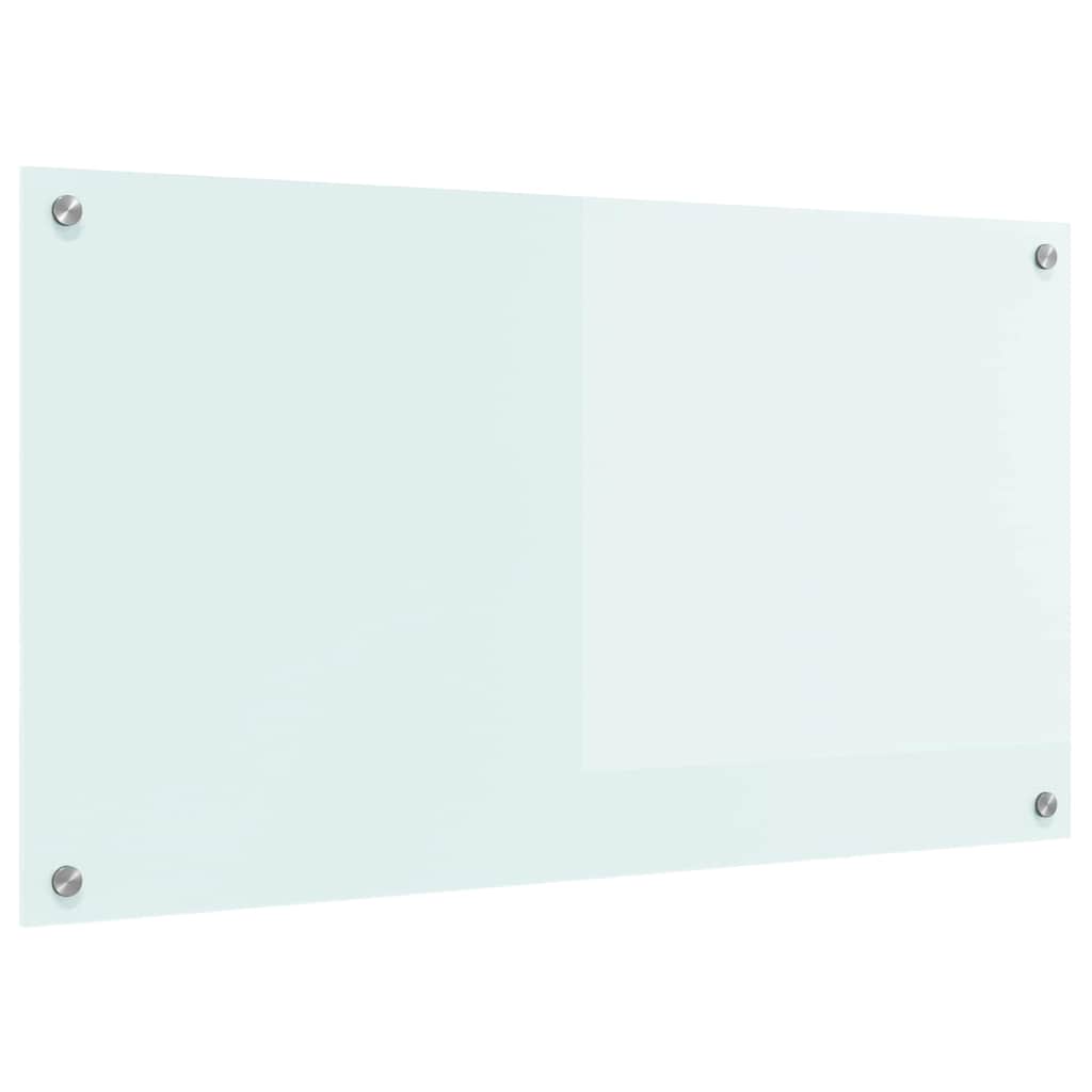 vidaXL Panel kuchenny Mleko 90 x 50 cm szkło hartowane