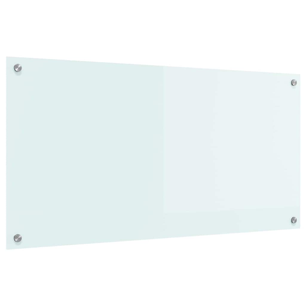 vidaXL Panel kuchenny Mleko 100 x 50 cm szkło hartowane