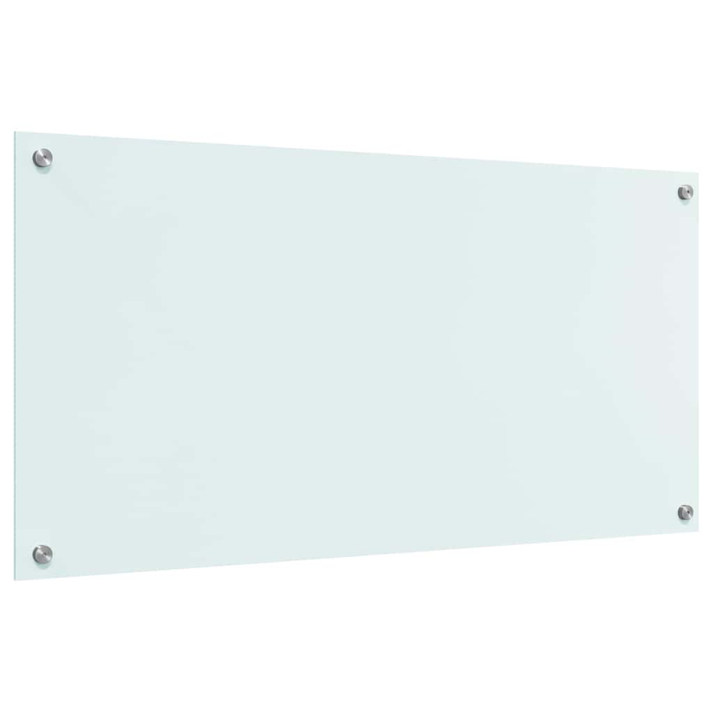 vidaXL Panel kuchenny Mleko 100 x 50 cm szkło hartowane