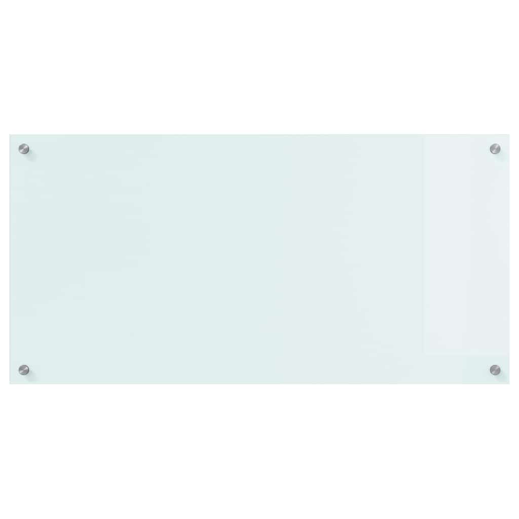 vidaXL Panel kuchenny Mleko 100 x 50 cm szkło hartowane